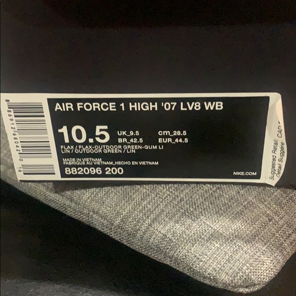 AIR FORCE 1 HIGH '07 LV8 WB - Picture 3 of 4